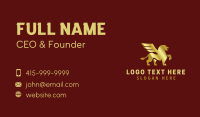 Luxe Golden Griffin  Business Card Image Preview