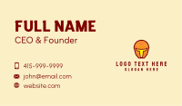 Orange Helmet Letter T Business Card Image Preview