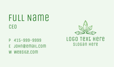 Crystal Weed Dispensary  Business Card