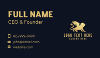 Golden Lion Premium Business Business Card Image Preview