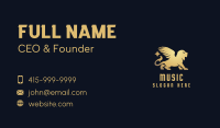 Golden Lion Premium Business Business Card Image Preview