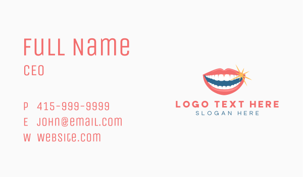 Dental Teeth Smile  Business Card Design Image Preview