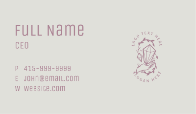 Crystals Jewelry Hand Business Card Image Preview