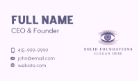 Purple Eyelash Extension Business Card Image Preview