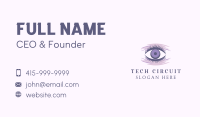 Purple Eyelash Extension Business Card Image Preview