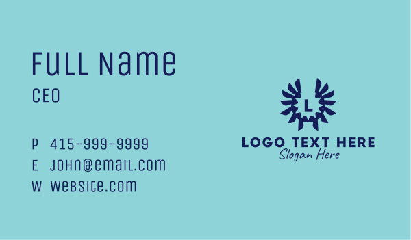 Gear Wings Letter  Business Card Design Image Preview