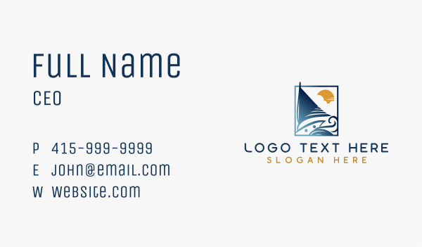 Yacht Sail Boat Business Card Design Image Preview