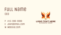 Symmetrical Wild Fox Business Card Image Preview