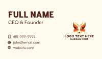 Symmetrical Wild Fox Business Card Image Preview