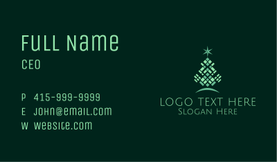 Decorative Christmas Tree  Business Card Image Preview