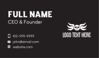 Winged Skull Pilot Business Card Image Preview