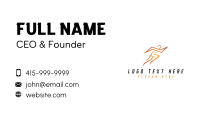 Lightning Sports Man Business Card Preview