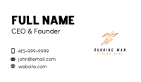 Lightning Sports Man Business Card Image Preview