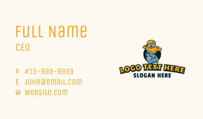 Hip Hop Duck Clothing Business Card Image Preview