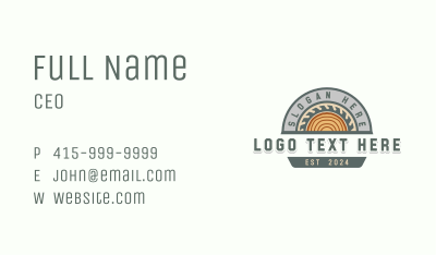 Saw Woodwork Artisan Business Card Image Preview