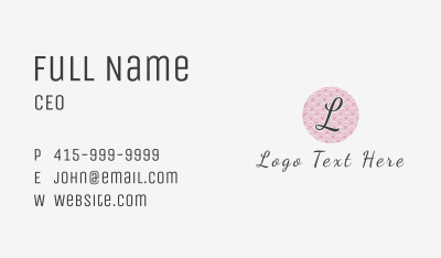 Feminine Elegant Letter Business Card Image Preview