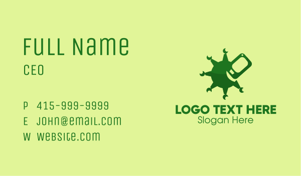 Mobile Phone Virus  Business Card Design Image Preview