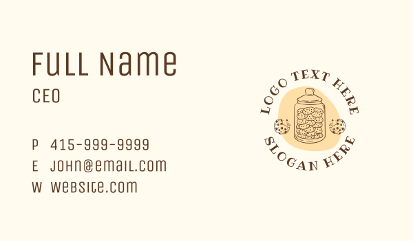 Cookie Jar Biscuit Business Card Design Image Preview