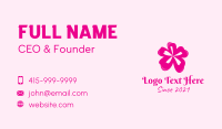 Pink Cherry Blossom Business Card Preview