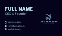 Clothes Washer Laundromat Business Card Design