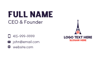 Eiffel Tower Paris Reel Business Card Image Preview