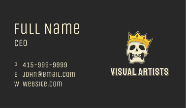 Regal Skull Mascot Business Card