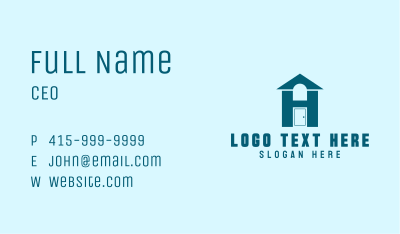 Residential Housing Letter H Business Card Image Preview