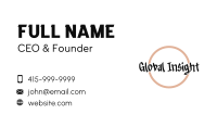 Urban Business Graffiti Wordmark Business Card Image Preview