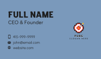 Pixelated Bullseye Game Business Card Image Preview