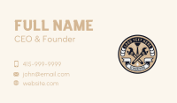 Plumbing Wrench Plunger Emblem  Business Card Image Preview
