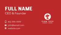 Red Flame Letter T Business Card Image Preview