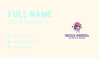 Virtual Game Girl Business Card Design