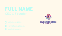 Virtual Game Girl Business Card Image Preview