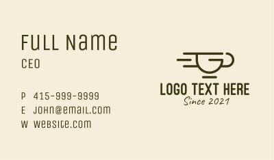 Fast Coffee Mug  Business Card Image Preview