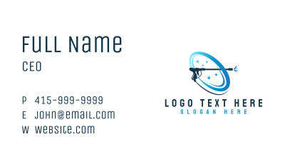 Power Wash Cleaner Business Card Image Preview