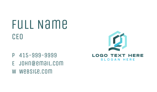 Geometric Design Letter G Business Card Design Image Preview