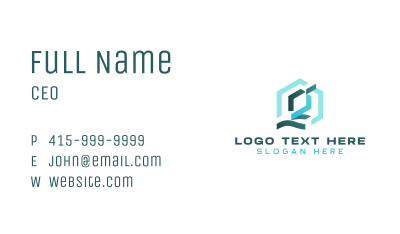 Geometric Design Letter G Business Card Image Preview