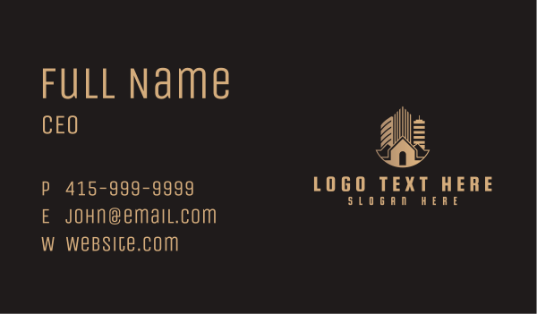 House High Rise Building  Business Card Design Image Preview