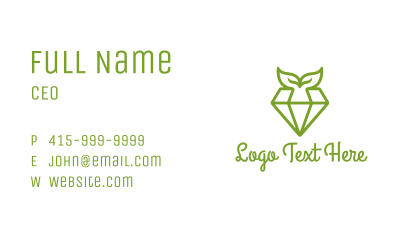 Organic Diamond Business Card Image Preview