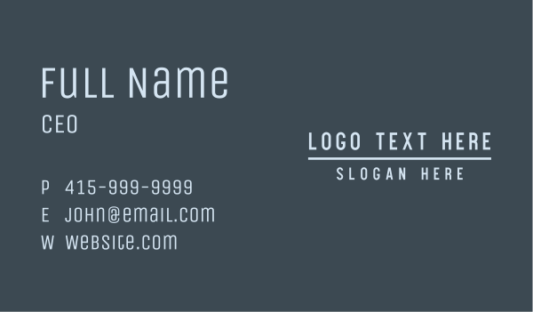 Generic Corporate Company Business Card Design Image Preview