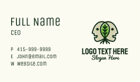 Twin Head Leaf  Business Card Image Preview