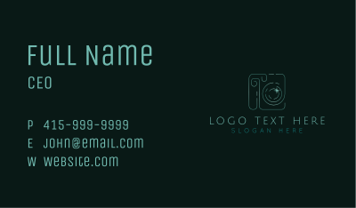 Elegant Camera Photography Business Card Image Preview