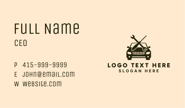 Car Wrench Screwdriver Business Card Design Image Preview