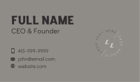 Elegant Simple Lettermark Business Card Image Preview
