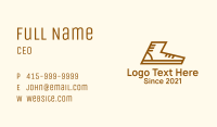 Brown Sneaker Outline Business Card Image Preview