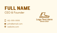 Brown Sneaker Outline Business Card Image Preview