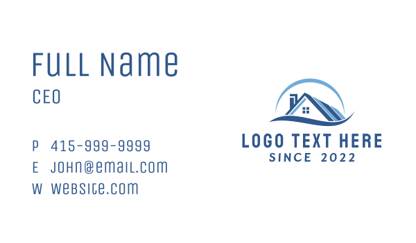 Realty Roof Repair Business Card Design Image Preview