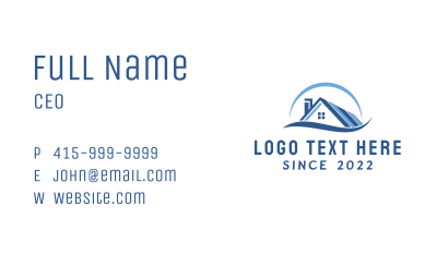 Realty Roof Repair Business Card Image Preview