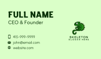 Green Iguana Mascot Business Card Image Preview
