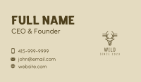 Minimalist Stag Deer Antlers Business Card Image Preview